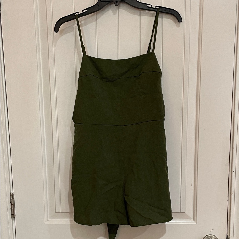 Miami medium Olive Mini shorts romper
